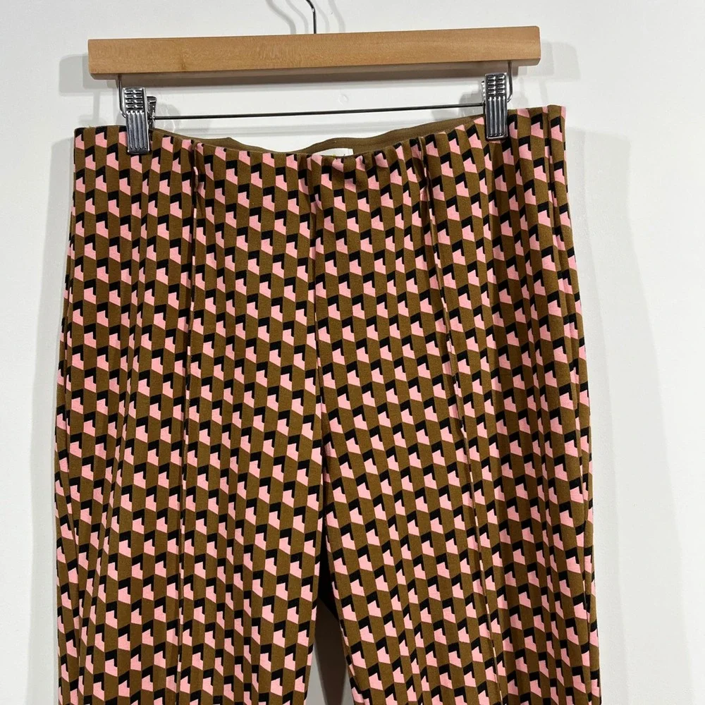 Maeve Anthropologie Margot Crop Kick Flare Pants Women Medium Stretch Retro Boho - Picture 4 of 13